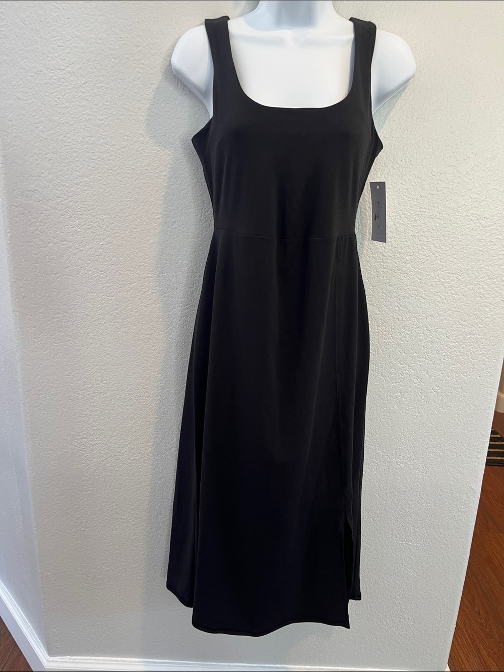 Isabel Maternity by Ingrid & Isabel Black Square-Neck Midi Dress